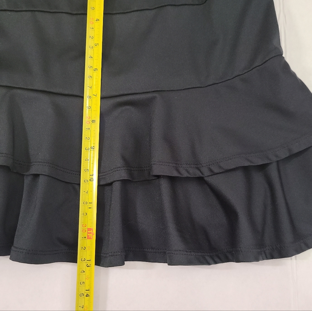 Tail Women's Doubles 13½" Flounce Athletic Skort in Onyx Black Sz S - Picture 12 of 13
